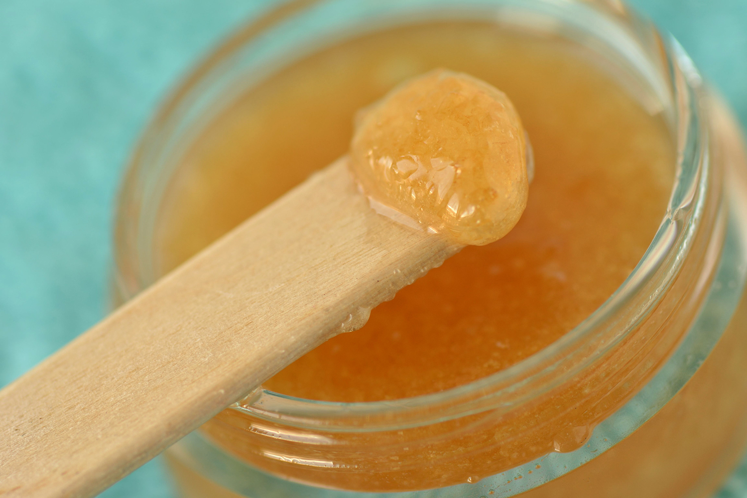 a jar of homemade lip scrub