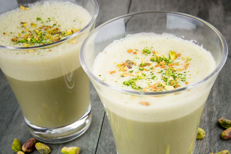 healthy smoothies in a glass