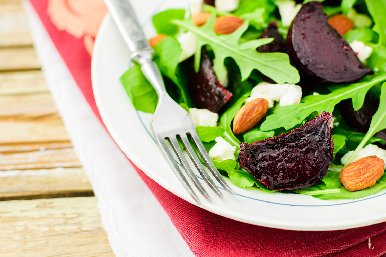 roast beets as a salad topping