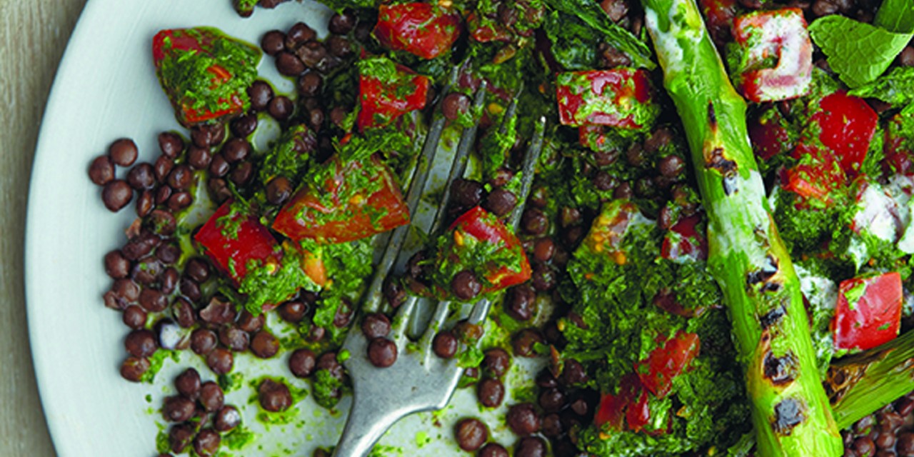 Black Lentil and Salsa Verde Salad