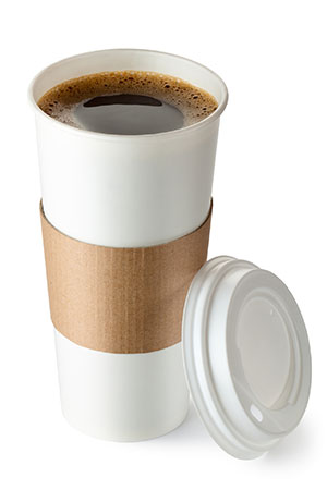 disposable coffee cup
