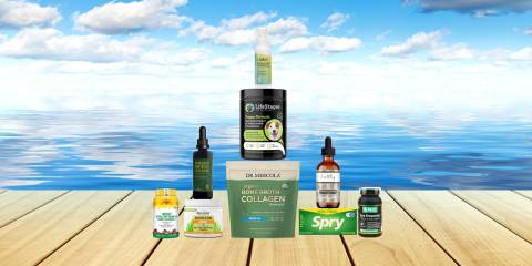 a variety of all-natural foods, supplements, and body care products