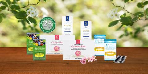 a collection of products from Essential Formulas' Dr. Ohhira brand