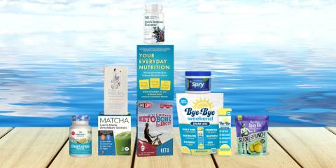 a variety of all-natural supplements and foods