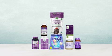 a collection of all-natural supplements, foods, and home goods