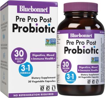 Bluebonnet Nutrition Pre Pro Post Probiotics 30 Billion CFU