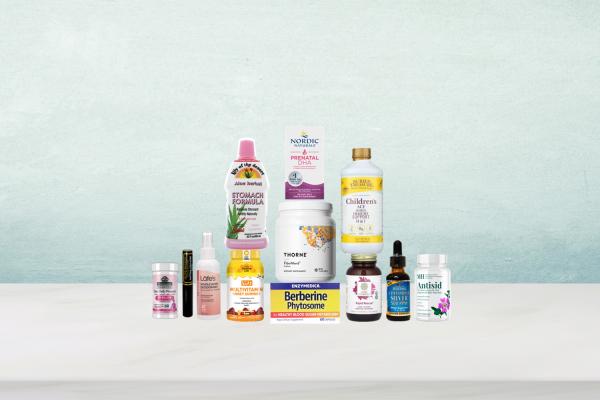 a collection of health and wellness products for various life stages