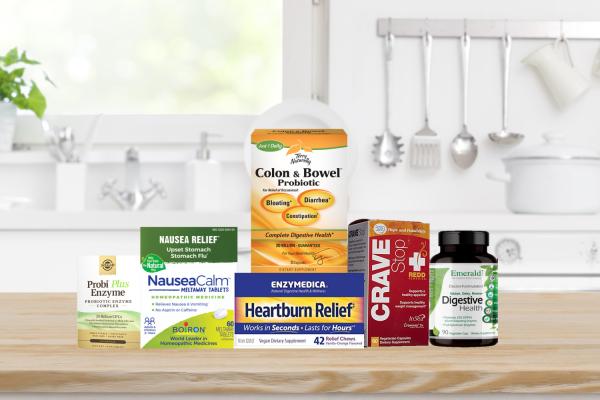 a selection of all-natural remedies for digestive issues