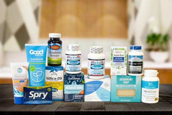 all-natural supplements and a few body care products