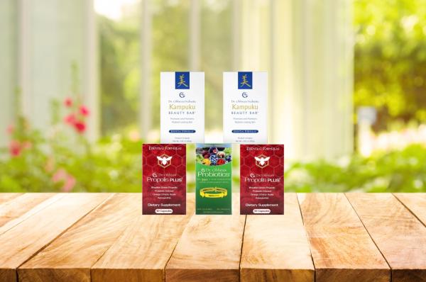 propolis, beauty bar and probiotic products