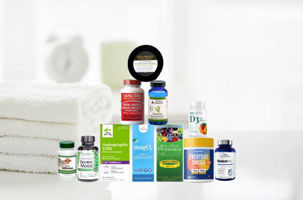 assortment of supplements